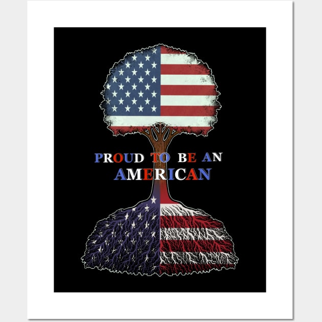 Proud to be an American I love Merica Wall Art by Artardishop